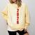 Senior Class Of 2026 Patriotic American USA Flag Graduation Comfort Colors Sweatshirt Butter