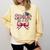Senior Class Of 2027 Coquette Pink Bow Graduation 2027 Girls Comfort Colors Sweatshirt Butter