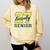 Senior Class Of 2027 Graduation Yellow And Blue On The Back Premium Tri-Blend Comfort Colors Sweatshirt Butter