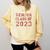 Senior Graduation Class Of 2023 High School College Graduate Comfort Colors Sweatshirt Butter