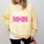 Senior Mom Class Of 2026 Pink Coquette Bow Graduation Comfort Colors Sweatshirt Butter