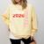 Senior Sister Class Of 2026 Proud Big Sis Graduation Family Comfort Colors Sweatshirt Butter