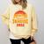 Senior Sunrise Class Of 2026 Graduation Proud Graduate Retro Comfort Colors Sweatshirt Butter