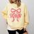 Senior Twenty Twenty-Six Coquette Graduation Class Of 2026 Comfort Colors Sweatshirt Butter