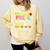 So Long Pre-K Kindergarten Here I Come Graduation Kids Comfort Colors Sweatshirt Butter