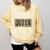 Straight Outta Cosmetology School Leopard Graduation Comfort Colors Sweatshirt Butter