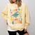 i Survived My Daughter's Bachelors Degree Groovy Graduation Comfort Colors Sweatshirt Butter
