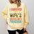 i Survived My Wife Bachelor's Degree Wife Graduation Comfort Colors Sweatshirt Butter
