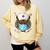 Tiger Nurse RN ER Nursing School Graduation Comfort Colors Sweatshirt Butter