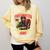 Woman Firefighter Aunt TiTi Auntie Black Graduation Comfort Colors Sweatshirt Butter