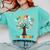 100 Days In The Books Reading Teacher 100th Day Of School Premium Comfort Colors Sweatshirt Butter