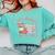 100 Days Of Coffee And Chaos Coquette Bow Book Apple Comfort Colors Sweatshirt Butter