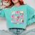 100 Days Of School Coquette Bow School Bus Pencil Books Comfort Colors Sweatshirt Butter