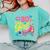 80's Girl Roller Skates Skating Eighties 1980s Nostalgia Comfort Colors Sweatshirt Butter