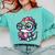 Adorable Book Lover Basilisk With Reading Glasses Cute Comfort Colors Sweatshirt Butter