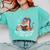 Adorable Book Lover Dragon Read Books Be Kind Stay Weird Comfort Colors Sweatshirt Butter
