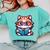 Adorable Book Lover Maine Coon Cat With Reading Glasses Cute Comfort Colors Sweatshirt Butter