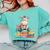 Adorable Donkey With Heart Sitting On Colorful Book Stack Comfort Colors Sweatshirt Butter