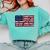America US Flag Books Library Reading For Book Lover Reader Comfort Colors Sweatshirt Butter