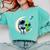 Astronaut Reading Book To Alien Shirt Moon Space Lover Kids Comfort Colors Sweatshirt Butter