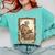 The Aunt Tarot Card Women Skeleton Aunty Book Lover Comfort Colors Sweatshirt Butter