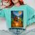 Bigfoot And Alien Reading Books Campfire Halloween Comfort Colors Sweatshirt Butter