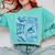 Blue Comic Book Blue Graphic Comfort Colors Sweatshirt Butter