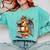 Book Dragon Reading Book Lover Comfort Colors Sweatshirt Butter