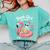 Book Girl Summer Skeleton Reading Books Lovers Beach Comfort Colors Sweatshirt Butter