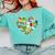 Book Lover Librarian Books Heart Valentine Comfort Colors Sweatshirt Butter