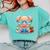 Book Lover Reading Pig Comfort Colors Sweatshirt Butter
