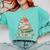 All Booked For Christmas Book Lovers Xmas Tree Lights Comfort Colors Sweatshirt Butter