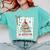 All Booked For Christmas Book Xmas Tree Coquette Bow Lights Comfort Colors Sweatshirt Butter