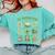 ALL Booked For St Patricks Day Bookish Leprechaun Bookworm Comfort Colors Sweatshirt Butter