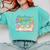 All Booked For Summer Reading Beach Floral Bookish Book Girl Comfort Colors Sweatshirt Butter