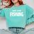 Books Coffee Fishing Comfort Colors Sweatshirt Butter