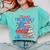 Books Fireworks And Freedom 4th Of July Book Lover Comfort Colors Sweatshirt Butter