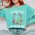 Too Many Books Not Enough Time Skeleton Flowers Reader Comfort Colors Sweatshirt Butter