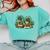Botanical Garden Plants With Books Comfort Colors Sweatshirt Butter