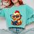 Chicken Reading a Book Farm Animal Chick Comfort Colors Sweatshirt Butter