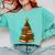 Christmas Book Tree Bookshelf Holiday For Readers Librarians Comfort Colors Sweatshirt Butter