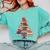 Christmas Tree Book Bookworm Comfort Colors Sweatshirt Butter