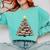 Christmas Tree Books Book Reading Bookworm Comfort Colors Sweatshirt Butter
