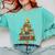 Christmas Tree Bookshelf Book Lover Library Men Women Kids Comfort Colors Sweatshirt Butter