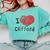 Clifford The Big Red Dog I Heart Clifford Childrens Books Comfort Colors Sweatshirt Butter