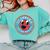 Clifford The Big Red Dog Round Distressed Logo Kids Books Comfort Colors Sweatshirt Butter