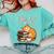 Coffee Cats & Books Lover For Women & Girls Coffee Comfort Colors Sweatshirt Butter