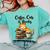 Coffee Cats And Books Lover For Women & Girls Coffee Comfort Colors Sweatshirt Butter
