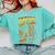 Comic Book Superhero Fall Season Leaf Blower Comfort Colors Sweatshirt Butter