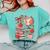 Coquette Teacher School Supplies Bows Books Globe Apple Cute Comfort Colors Sweatshirt Butter